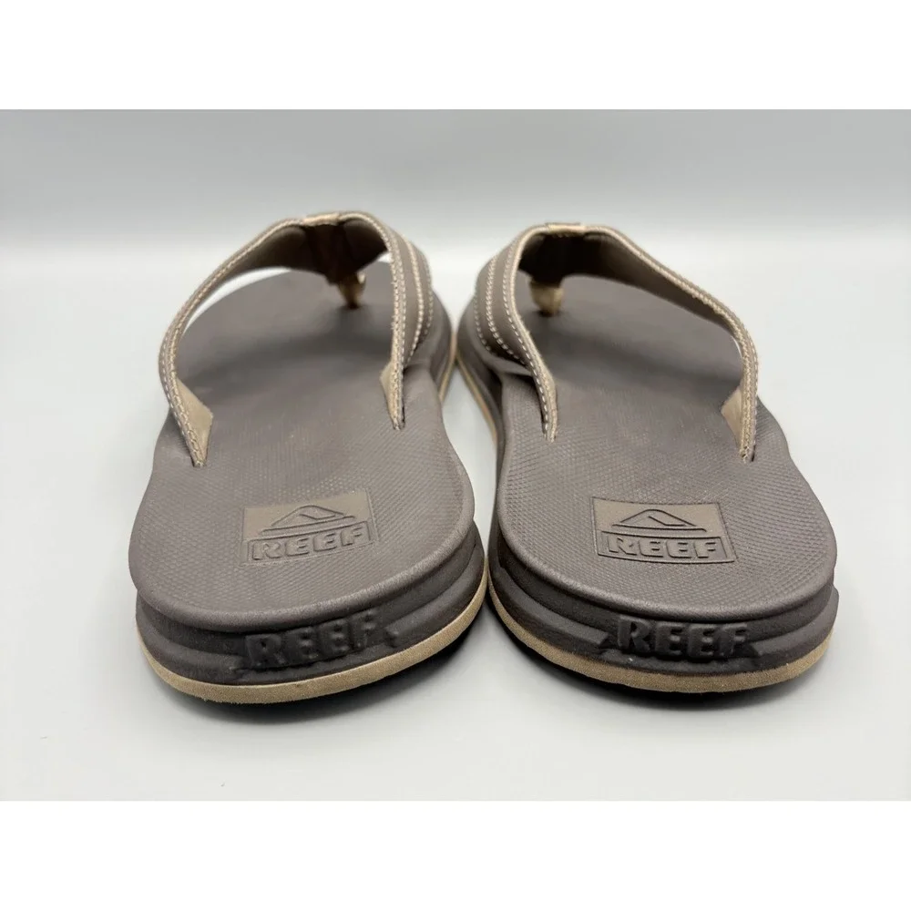 Reef Element TQT Sandals Men's Size 14 Brown Thong Flip Flop Bottle Opener